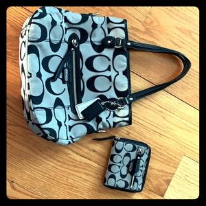 Coach bag and wallet (like new/rarely used)